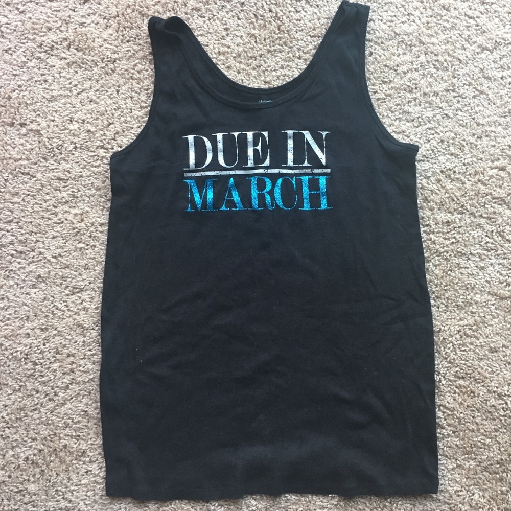 Due in March Maternity Tank Top
